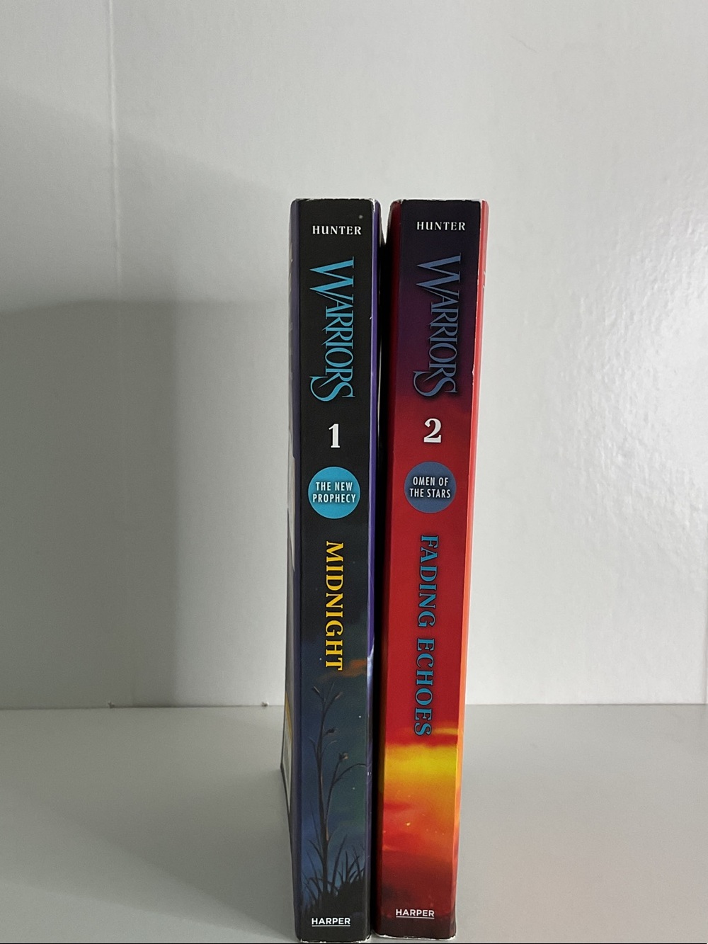 Warriors The New Prophecy 1 & Omen of the Stars 2 book set Erin Hunter